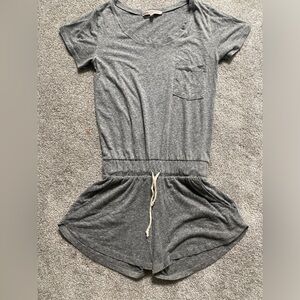 Jersey cotton short jumpsuit